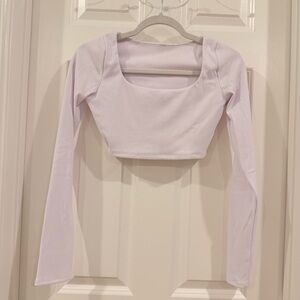 Tiger Friday white long sleeve crop top - adult M